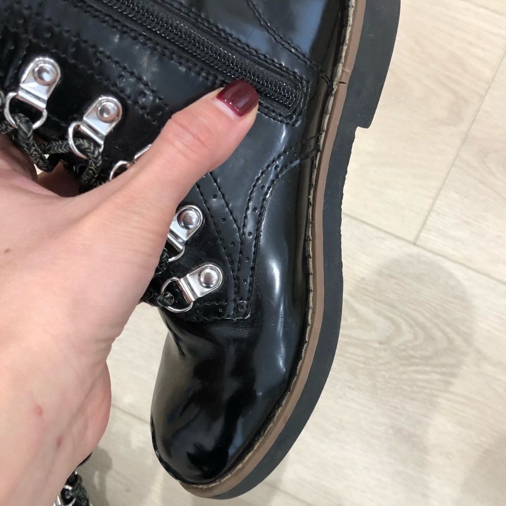 Black patent leather ankle boots - Picture 15 of 15